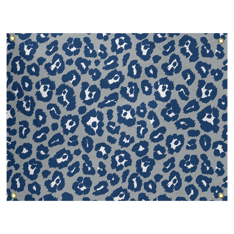 Tapisserie de football en polyester Dallas, H 50 po x l 59 po, Gray/Blue