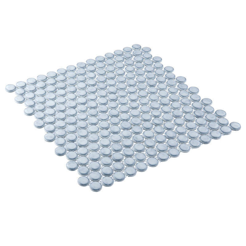 Honoro-Bulbi 3/4" Penny Round Smooth Glass Mosaic Wall & Floor Tile, Owl