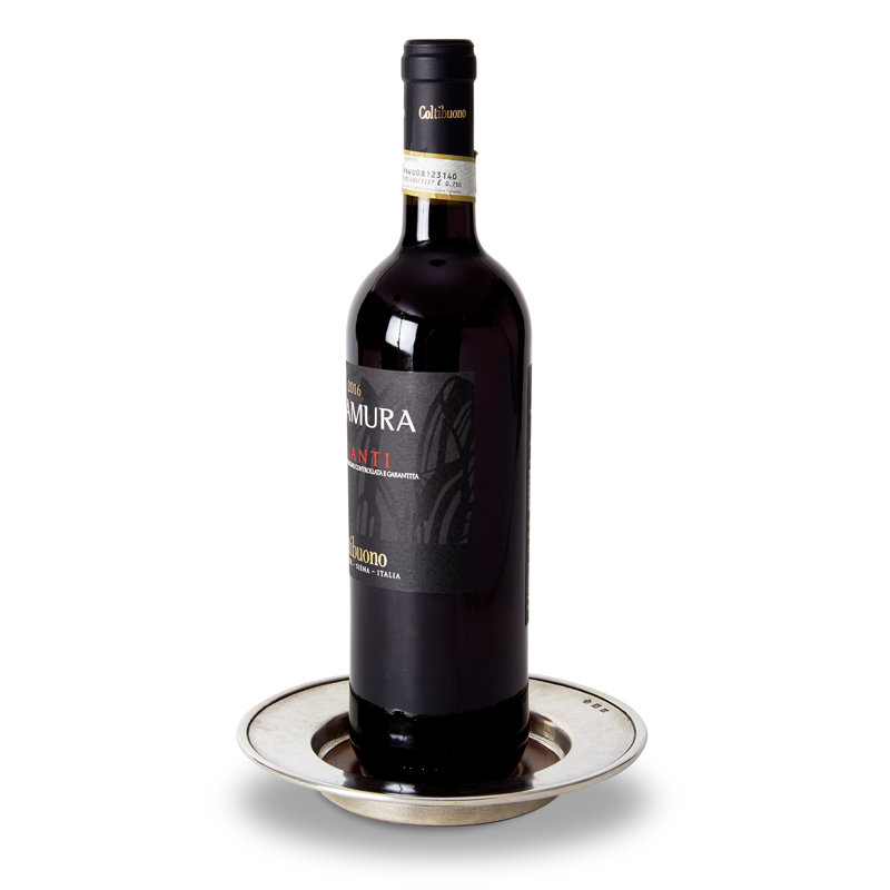 Convivio Wine Coaster with Wood Insert