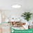 Brightever 12 Inch LED Flush Mount Ceiling Light Fixture, 24W 3200LM Super Slim 0.67 Inch, Dimmable - 2700K-6500K