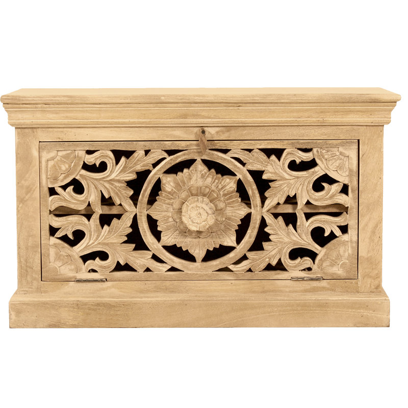 Francisque Solid Wood Storage Bench