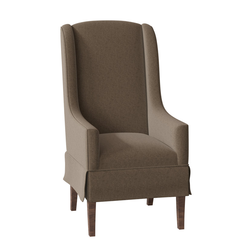Reed Upholstered Wingback Arm Chair, Bark (8789 06), Tobacco