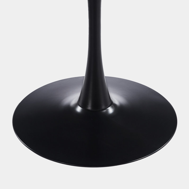 Table de salle à manger 42,1 "pour 4 à 6 personnes, Noir, H 28,74 po x L 42,12 po x l 42,12 po