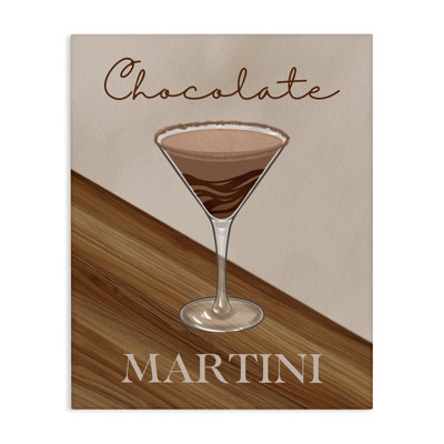 Martini chocolat sur toile brune, design par Marcus Prime
