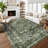 Washable Vintage Floral Printed Area Rug for Living Room Decor Non Slip Low Pile Thin Rugs for Bedroom Decor Entry Rug Stain Resistant Soft Distressed Carpet-1702433230