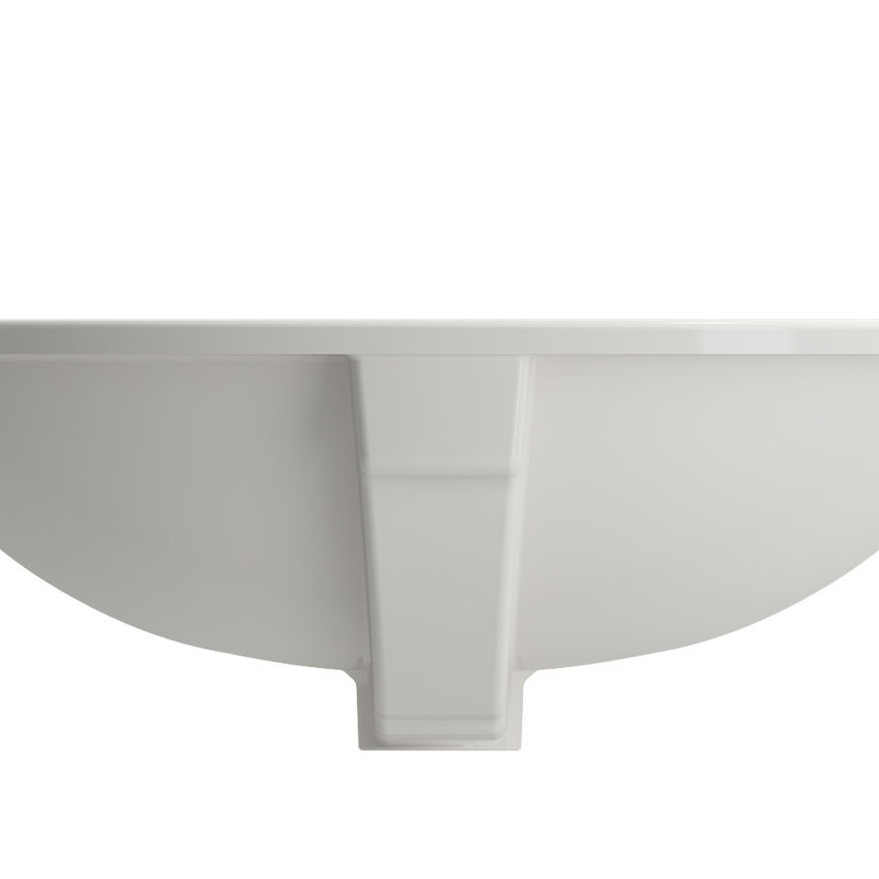 Parma 22.4'' L Bathroom Sink, Biscuit