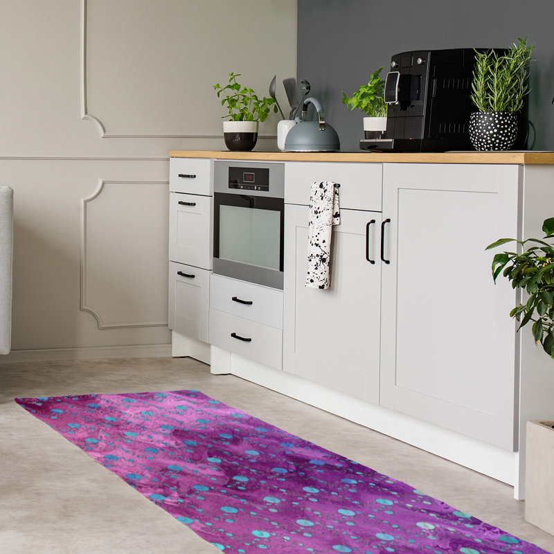 Tapis de planètes et étoiles roses, Tapis de couloir 2 pi 6 po x 8 pi