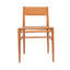 Chaise en bois massif et cuir Ikast, ensemble de 2
