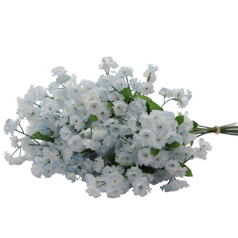 Buisson artificiel artificiel en pleine floraison, Bleu pâle