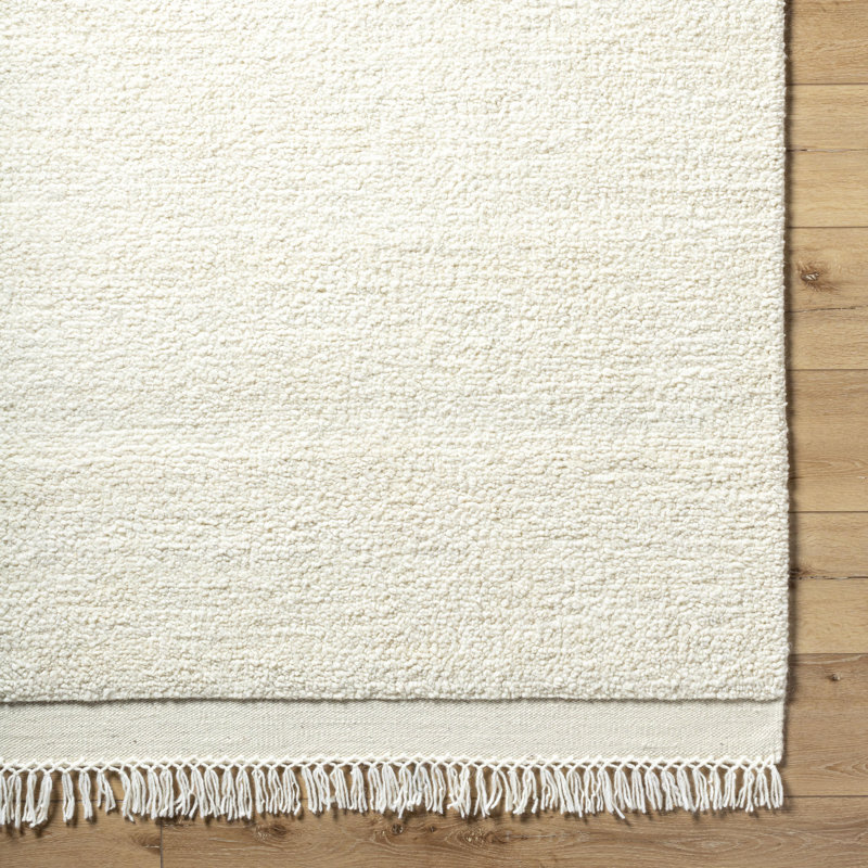 Mabel Hand Tufted Wool Area Rug in Tan, Rectangle 9' x 12'