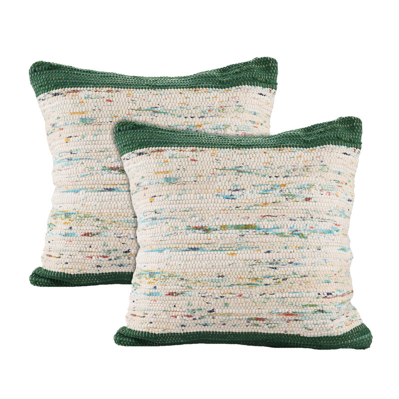 Coussin Khadajah, Vert / multicolore
