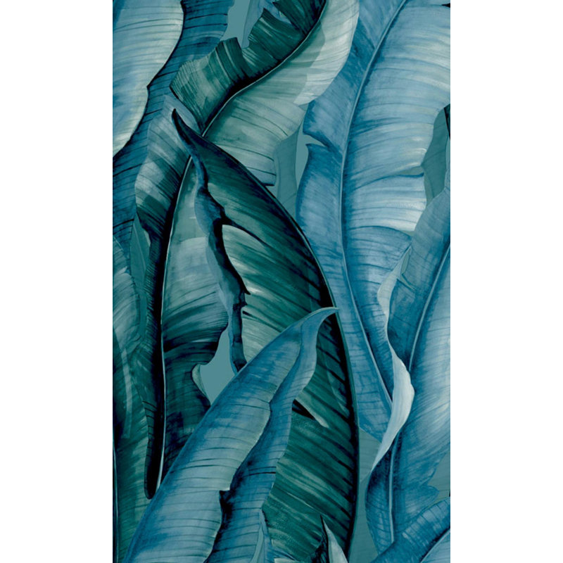 Papier peint abstrait, Turquoise malais