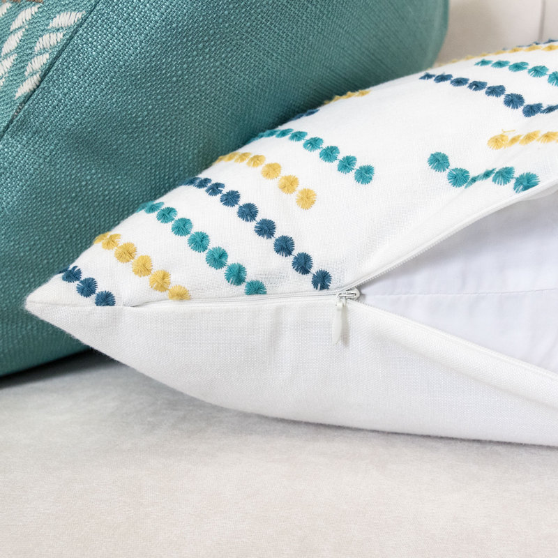  Embroidered Throw Pillow