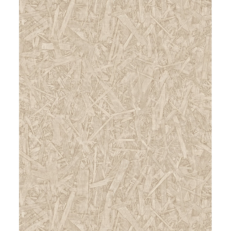 Rouleau de papier peint l 33 pi x l 21 po modern geometric stone Woodberry, Beige