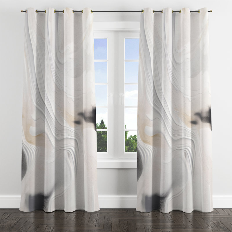 Averir - Rideau à œillets occultant moderne - 1 panneau, l 52" x L 84", Œillets dorés