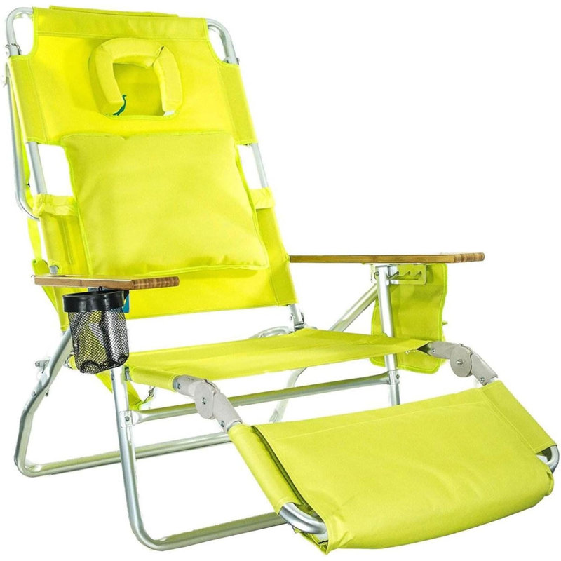 Chaise de plage Thaden, Jaune