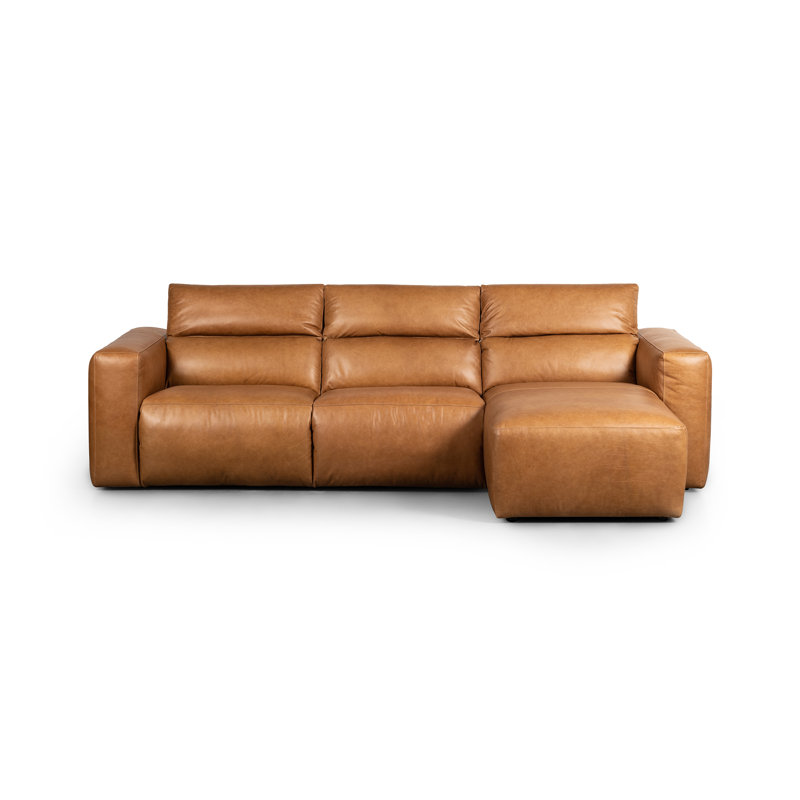 Radley Chaise Sectional, Right Hand Facing, Sonoma Butterscotch Top Grain Leather