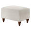 Rectangle beige mi-ferme à rembourrage en mousse ferme avec accoudoirs roulés, pieds avant tournés en bois massif teint noyer, ressorts hélicoïdaux confortables de 27,7 po de profondeur et ressorts hélicoïdaux de 20,51 po de largeur