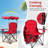 Portable Folding Beach Canopy Chair With Cup Holders