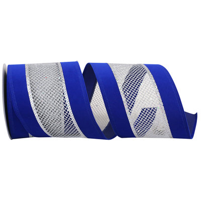 4'' Striped Fabric Ribbon