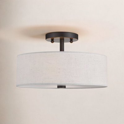 Flaire 3-Light Semi Flush Mount