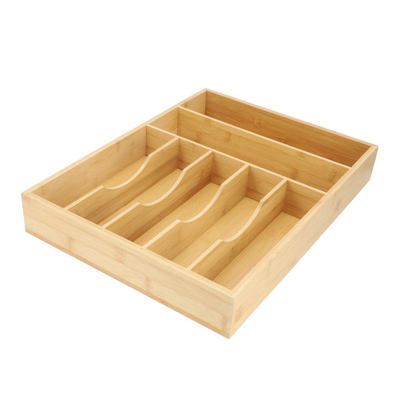 Ensemble de 7 tiroirs de rangement en bambou assortis
