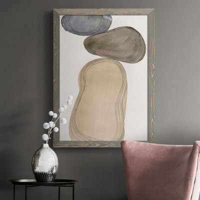 «Sequeira River Rocks Contour I», reproduction d'un seul cadre photo sur toile