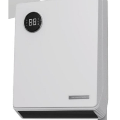 Chaufferette murale à usage intérieur avec mode ECO 750 W / 1 500 W, 2 niveaux de chaleur, télécommande tactile, minuterie 24 heures, protection contre la surchauffe, IP24, pour la chambre à coucher, le bureau, la maison