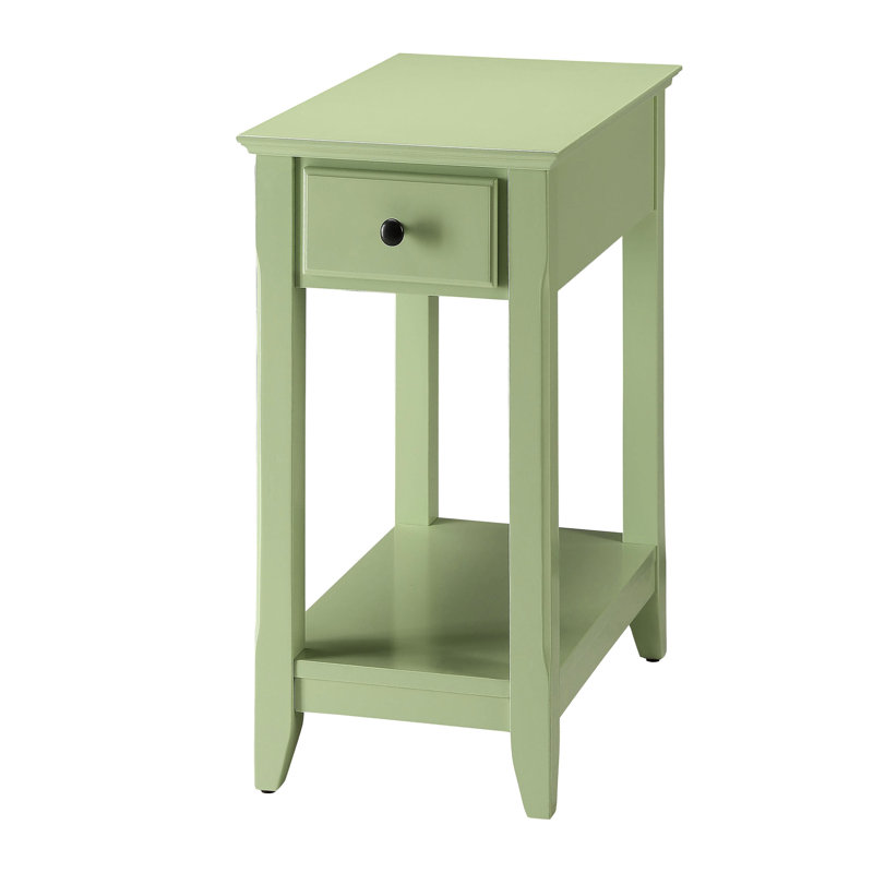 Table d'appoint compacte avec tablette et tiroir pour la vie