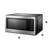 Stainless Steel 24" 2.2 cu.ft. Countertop Microwave with Sensor Cooking