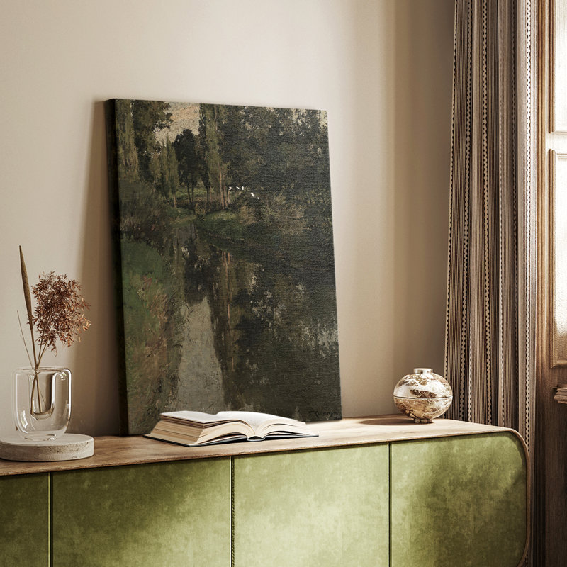 Paysage rétro CXLV - galerie enveloppée Cavas, H 60 po x l 40 po