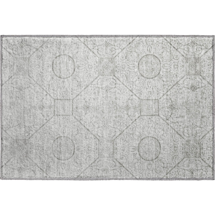 Premium Machine Washable Bucz AMF1748 Geometric Rug
