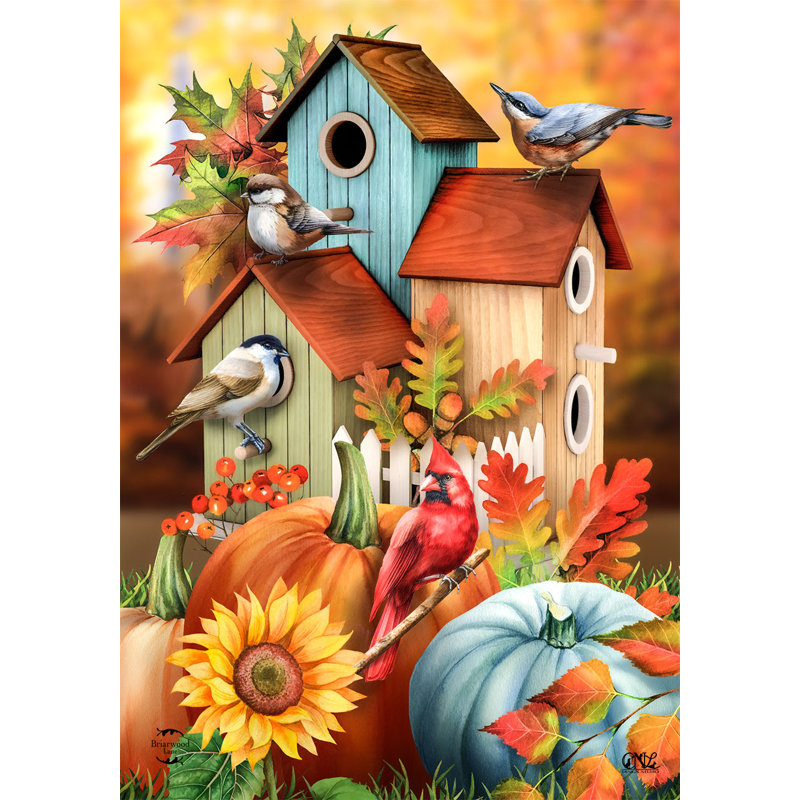 Drapeau de jardin d'automne