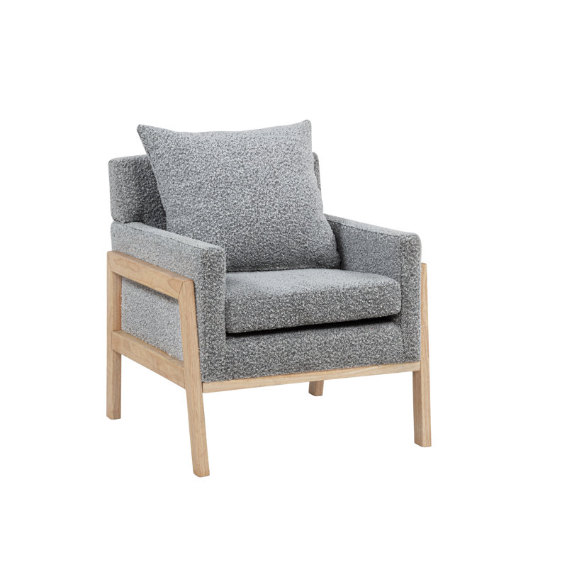 Chaise d'appoint Boucle, Gris riche