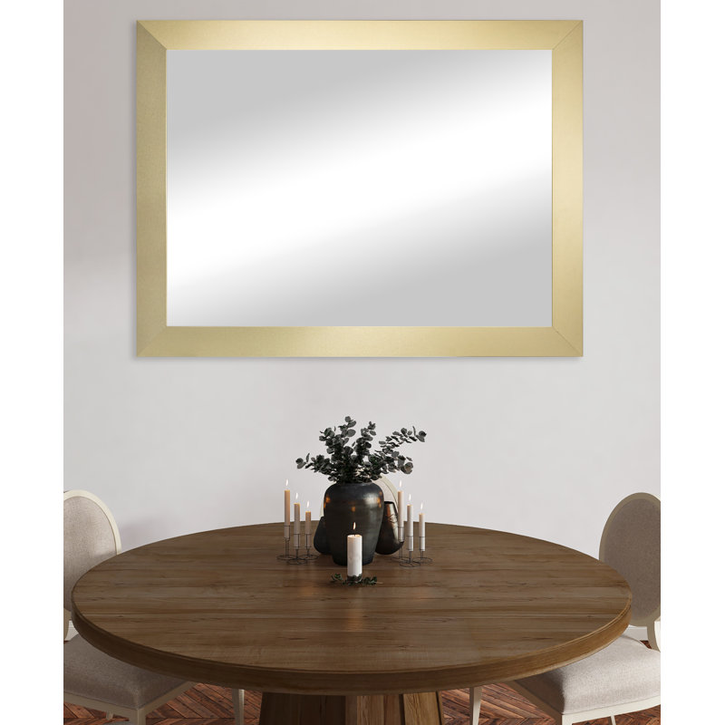 Jillian Engineered Wood Flat Wall Mirror, 45" H x 39" W