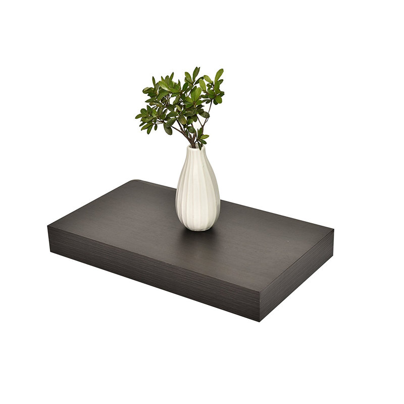 Bovina Floating Shelf, 2" H x 36" W x 9.25" D, Espresso