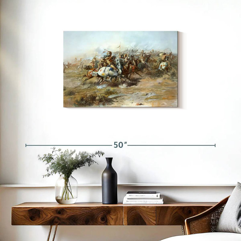 Lelar The Custer Fight, 20" H x 30" W