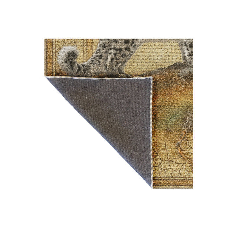 Tapis beige tissé traditionnel Mosso, 3'3" x 4'11"