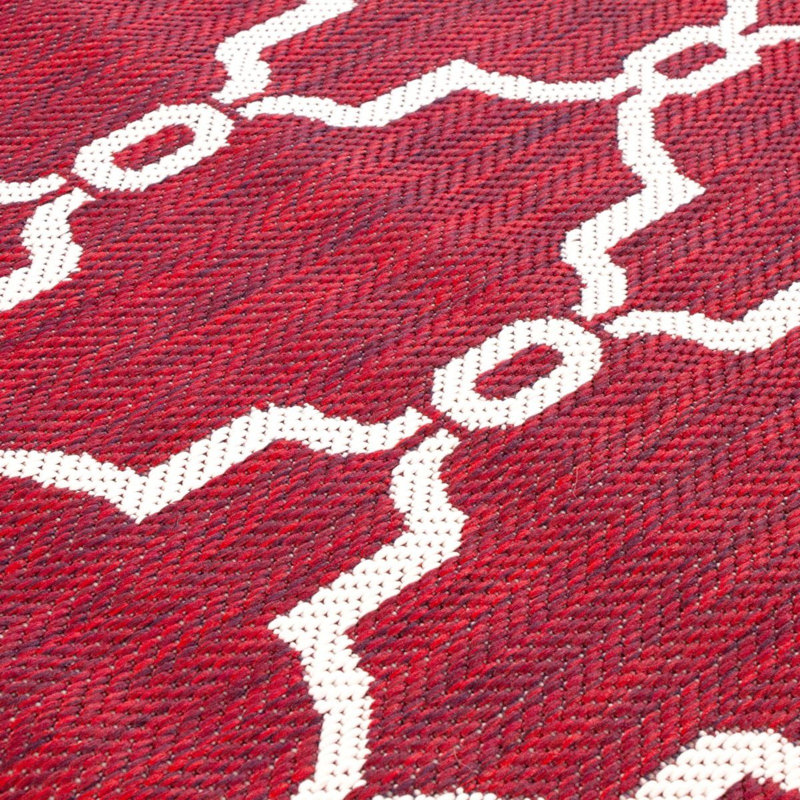 Aodan Geometric Indoor / Outdoor Area Rug, Runner 60 x 120cm