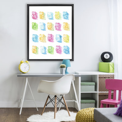 Cadre flottant de la collection Pastel Candy Bears, design par Lil 'Rue