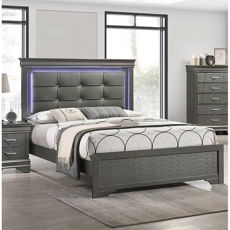 Lit très grand 1pc avec lumières DEL