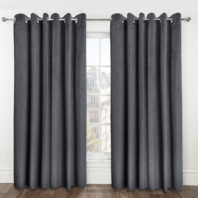 Blackout Curtain Panel Pair, 228cm Width x 228cm Drop