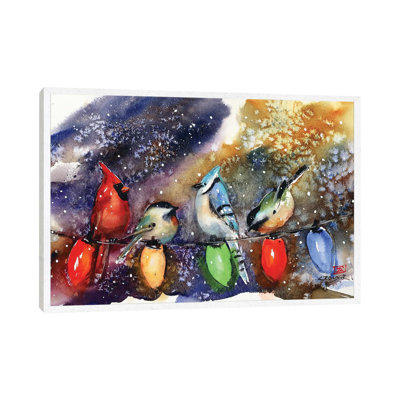 Holiday Chirpers 1 Piece Wall Art on Canvas