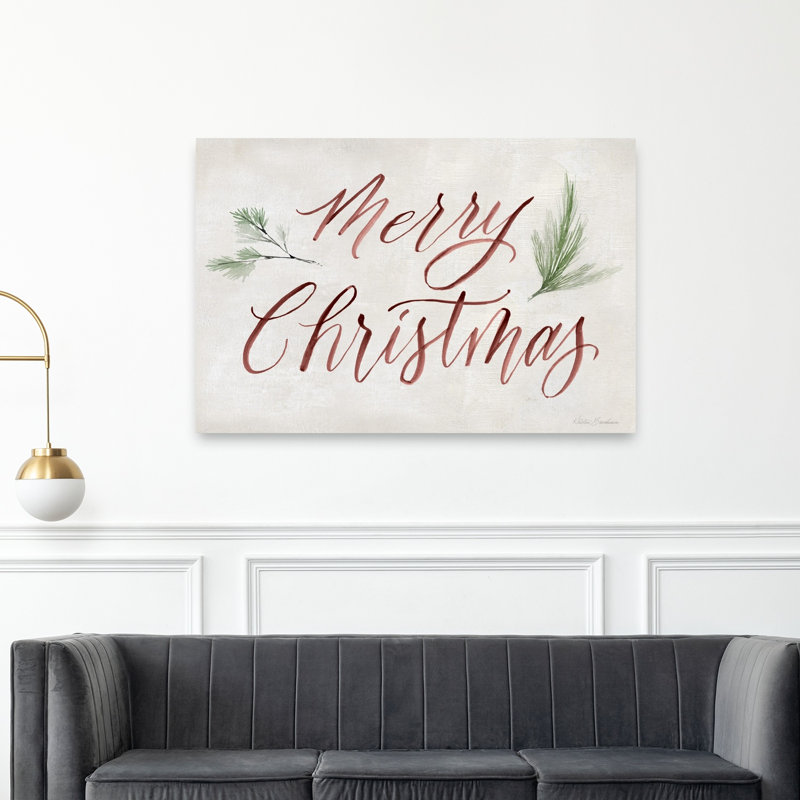 Merry Christmas by Kristen Brockmon - Wrapped Canvas Print, 152.4cm H x 101.6cm W
