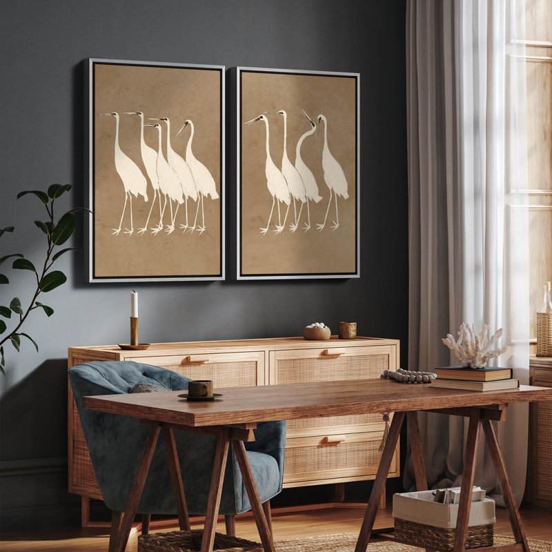 Art mural encadré rétro antique classique pour chambre à coucher, H 36 po x l 24 po, Blanc