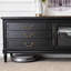 Meuble télé noir rétro haut de gamme-491923583