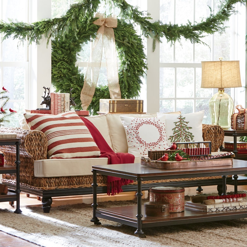 Holiday Pillow Reversible Throw Pillow