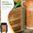 Elevated Garden Planter With Trellis, 58" Outdoor Wood Box Wheels. Double Metal Corners, Self-Draining, For Planting, Brown Wooden Bed Wood, Supported, Flower And Vine Growth,