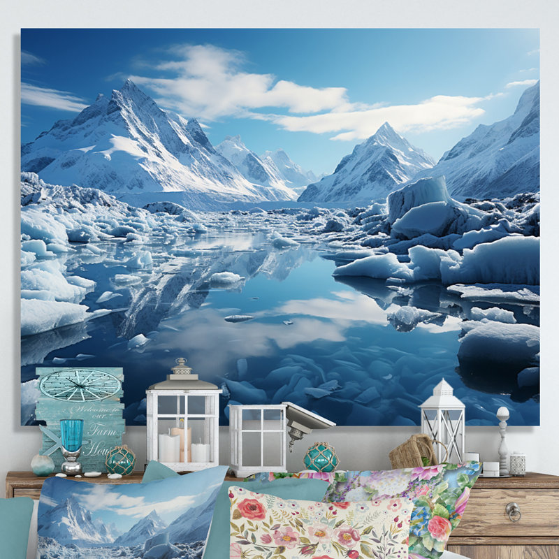 Bhav Glacier Glacial Reflections I - impression, H 30 po x l 40 po, Toile tendue