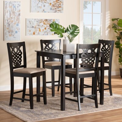 Entiat 5 - Piece Counter Height Dining Set -  Alcott HillÂ®, 915A0D1617F94F14A6EE976FEC841FB4